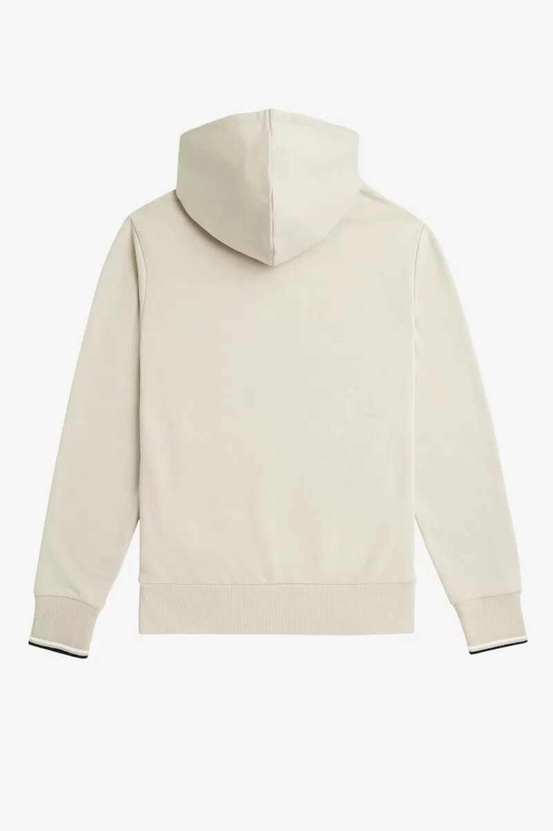 fred perry kapuzenpullover für herren mit farbverlauf haferflocken-schwarz