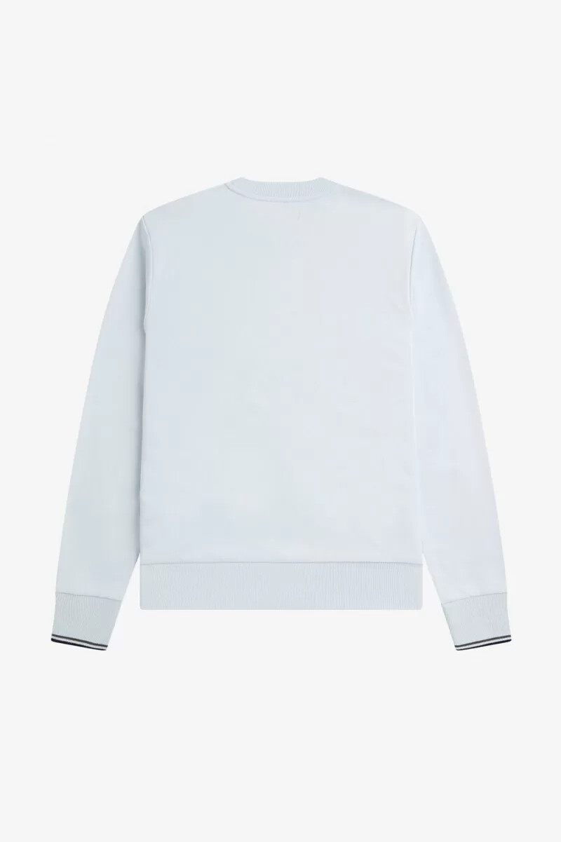 fred perry herren-sweatshirt mit rundhalsausschnitt hellblau