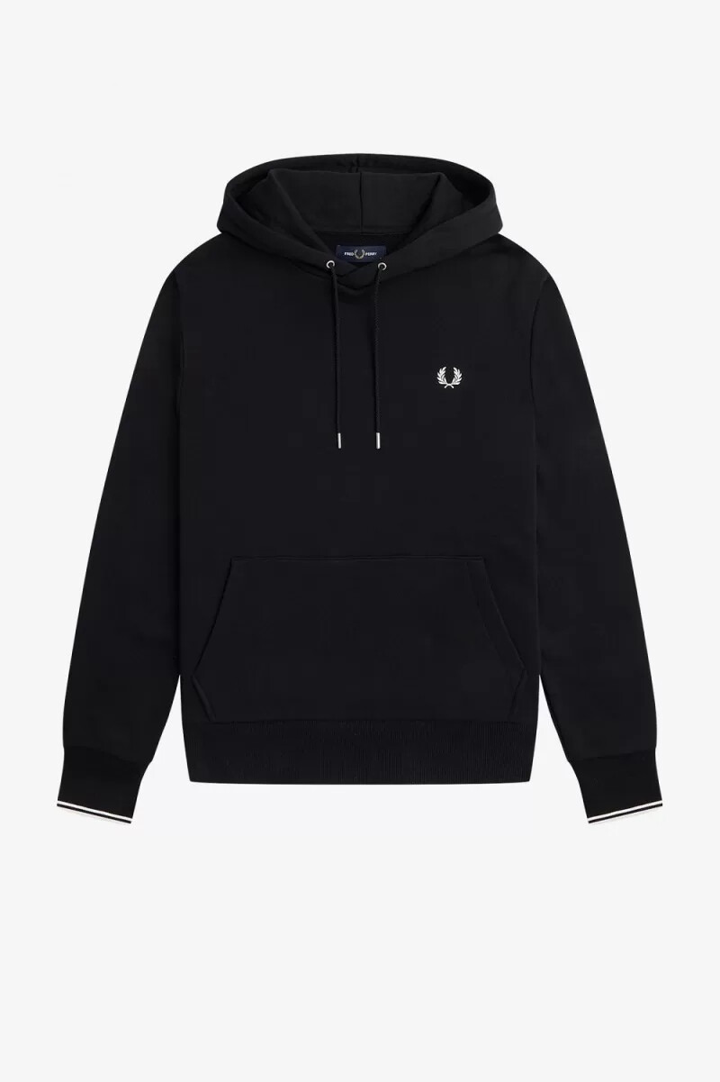 fred perry kapuzenpullover für herren schwarz