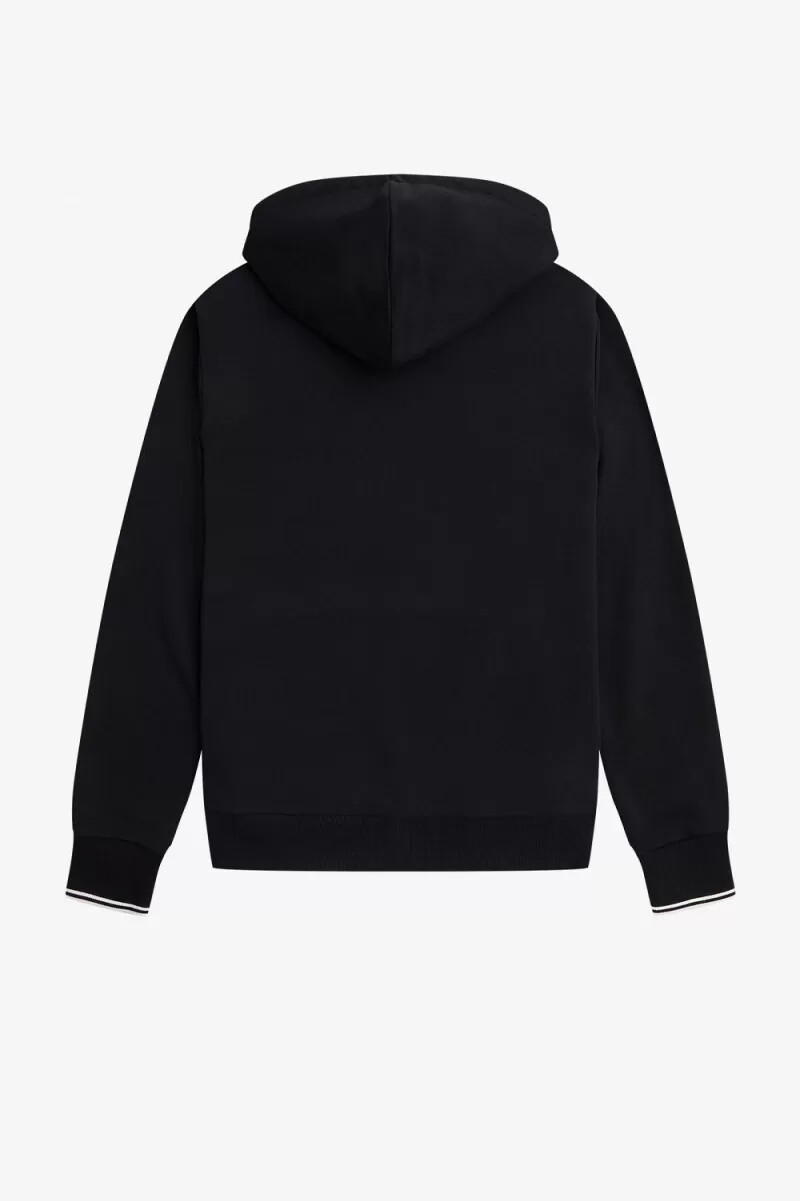 fred perry kapuzenpullover für herren schwarz