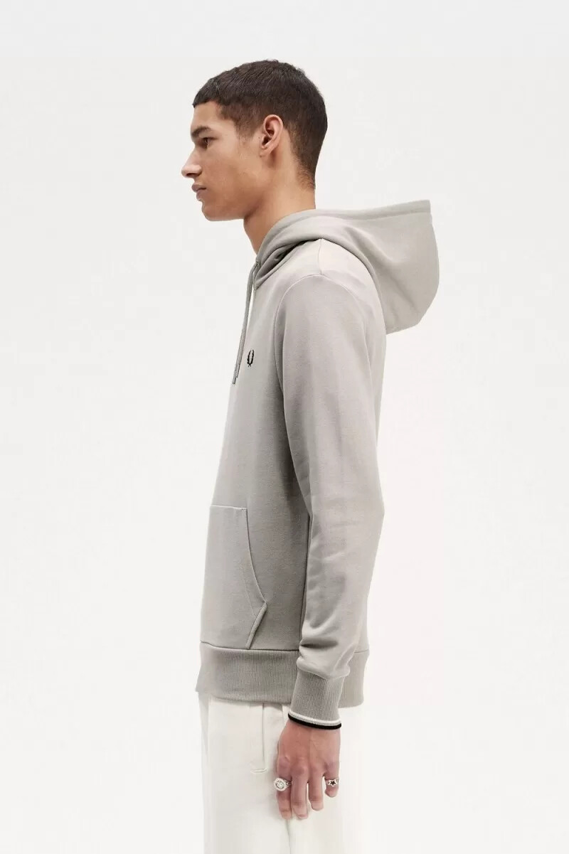 fred perry kapuzenpullover für herren grau