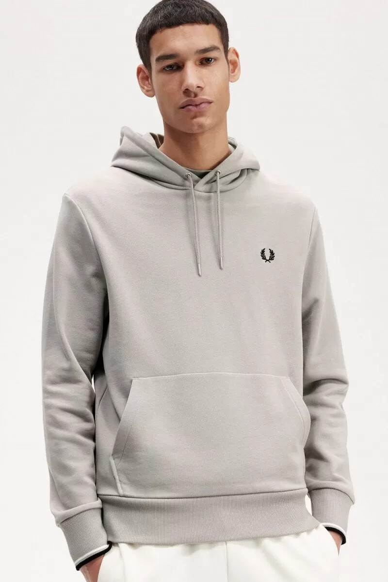 fred perry kapuzenpullover für herren grau