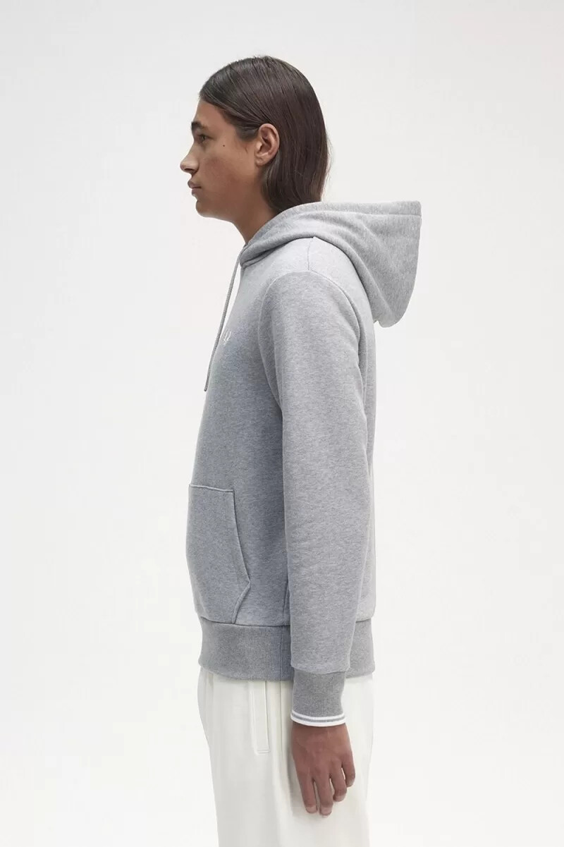 fred perry kapuzenpullover für herren grau