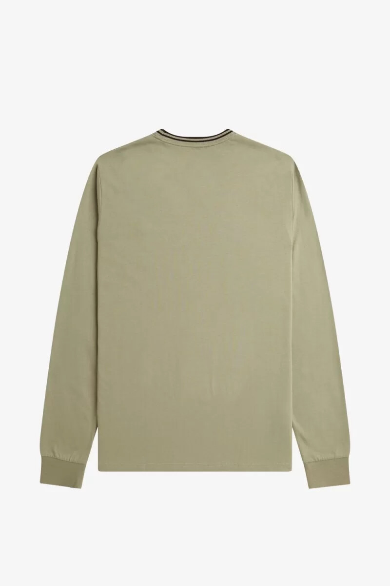fred perry twin tipped herren-t-shirt warmgrau dunkelrot