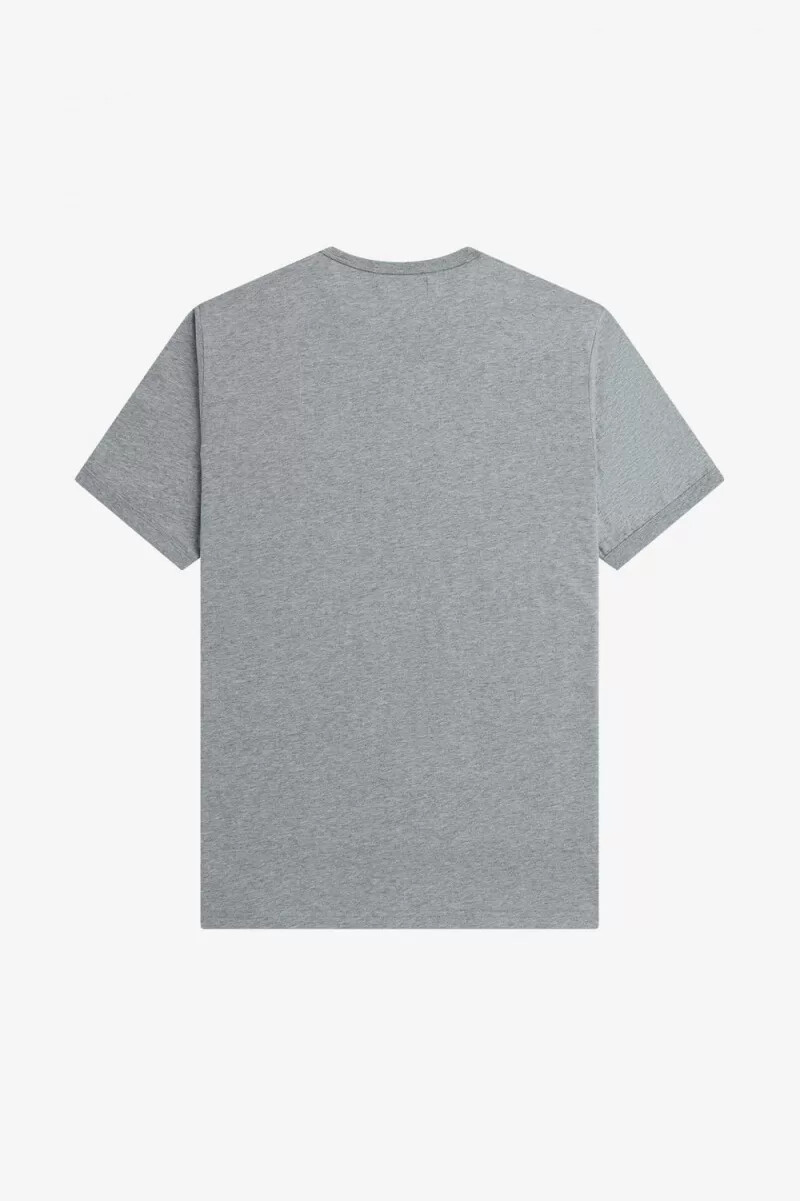 fred perry ringer herren-t-shirt grau
