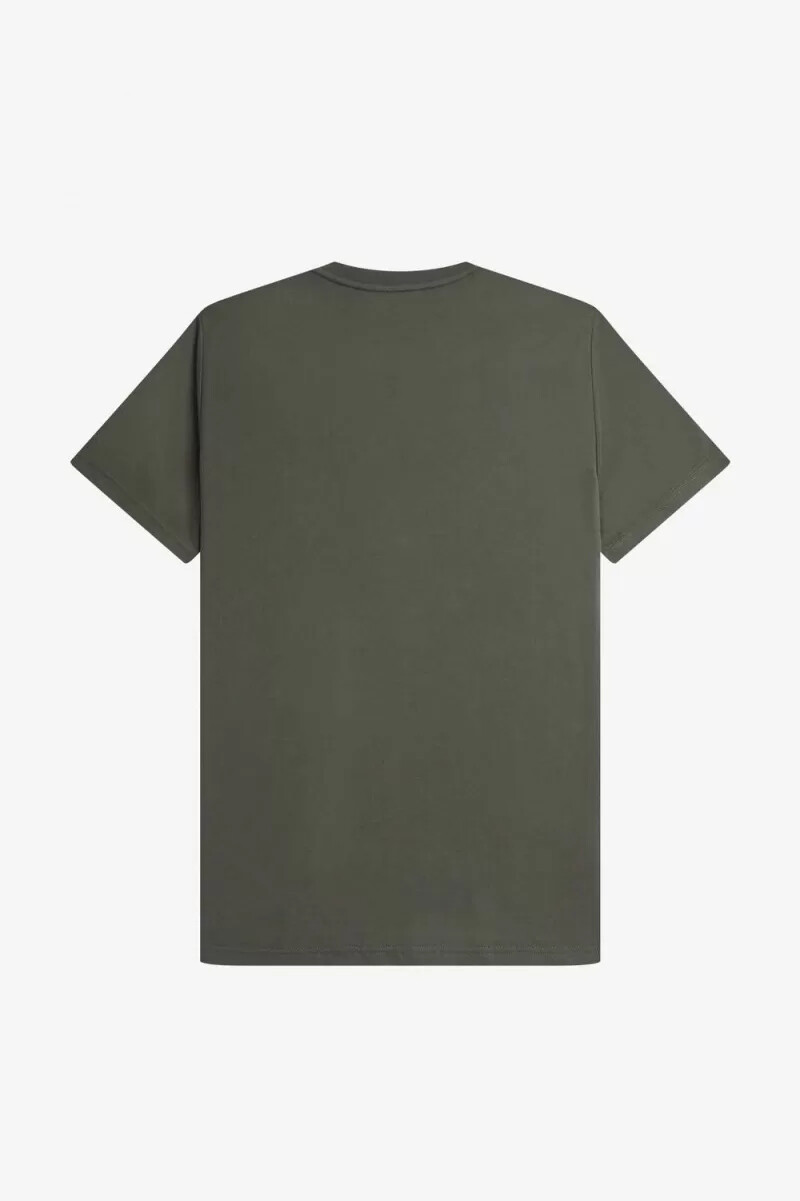 fred perry herren-t-shirt mit stickerei feldgrün