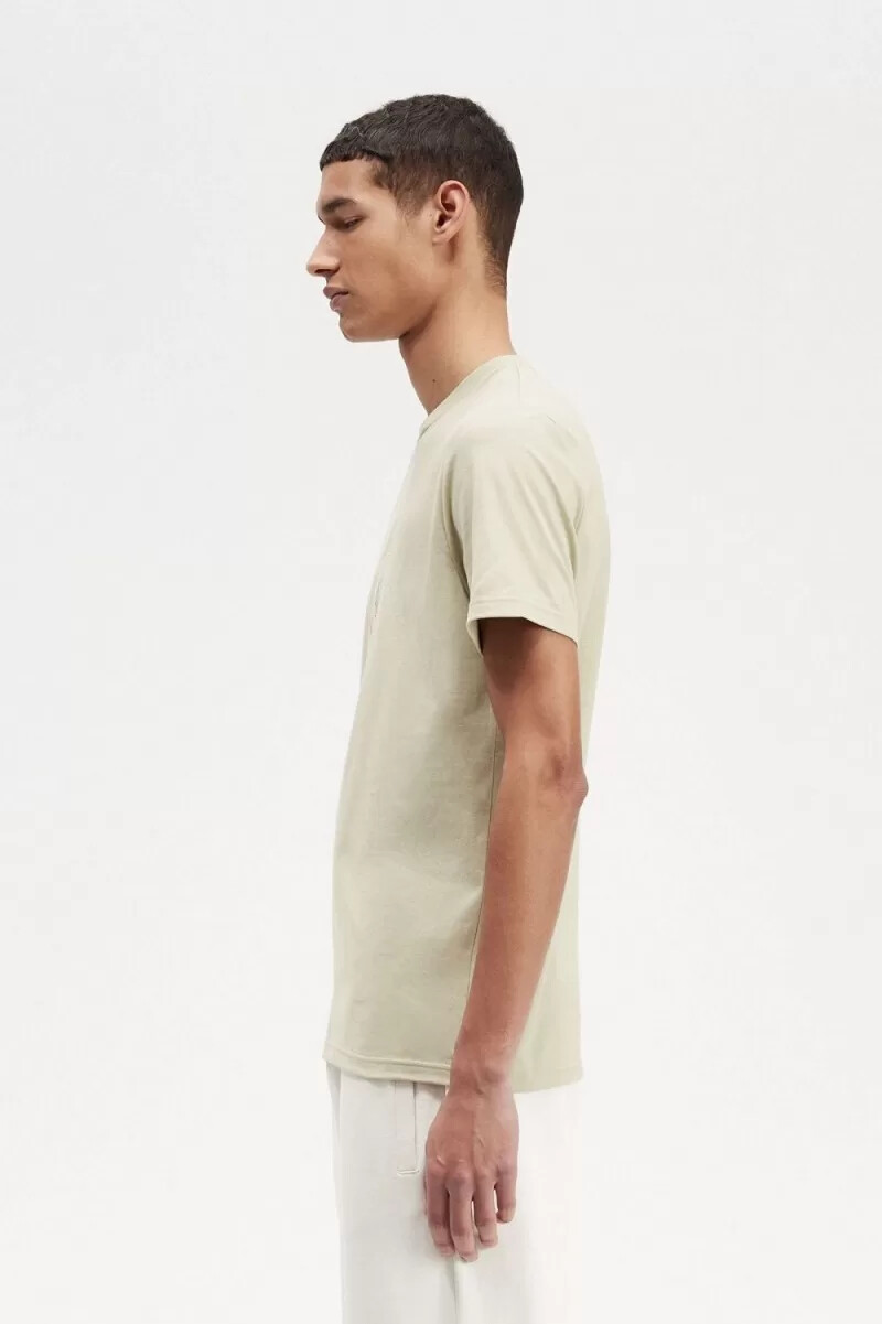 fred perry herren-t-shirt mit kreislogo hellmint