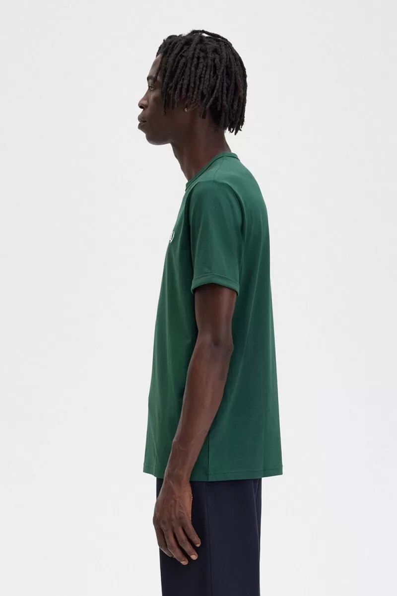 fred perry ringer herren-t-shirt ivy green