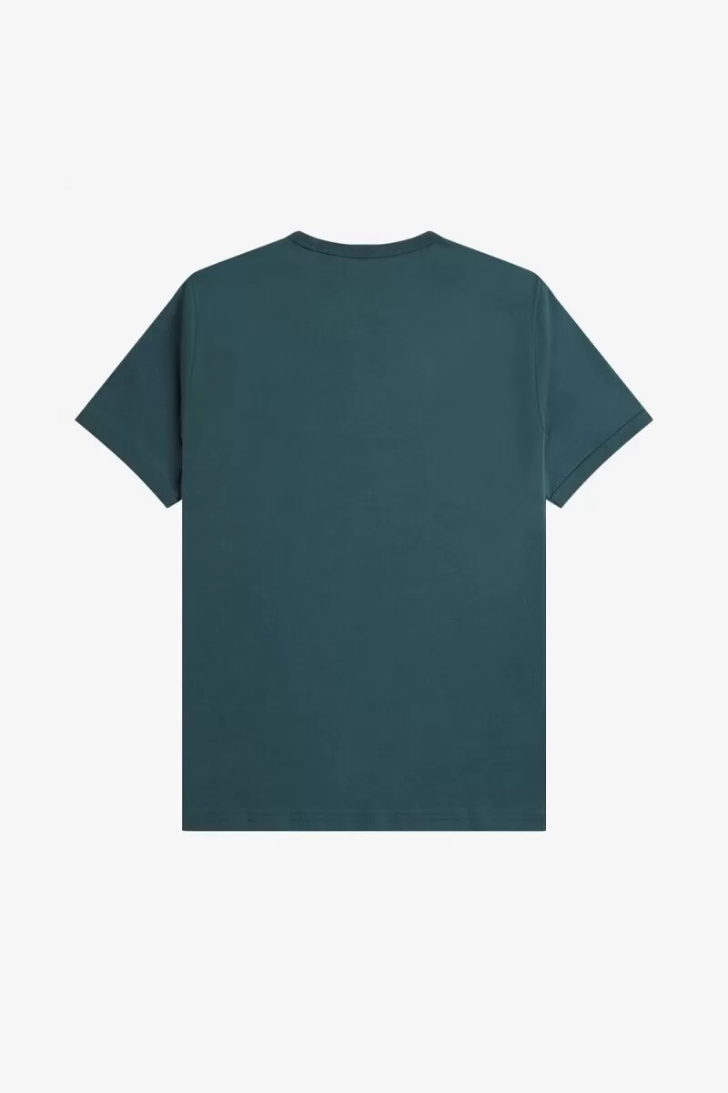 fred perry ringer herren-t-shirt petrolblau