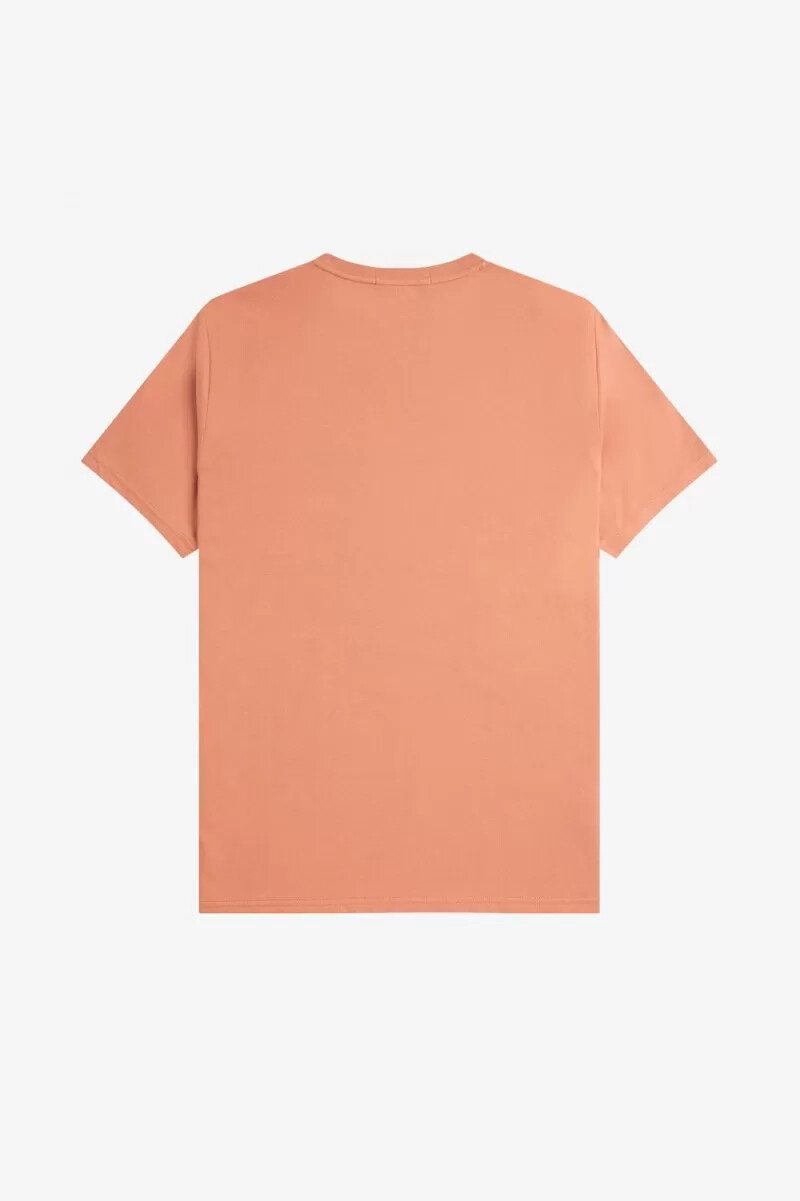fred perry herren-t-shirt mit kreislogo hellrostfarben