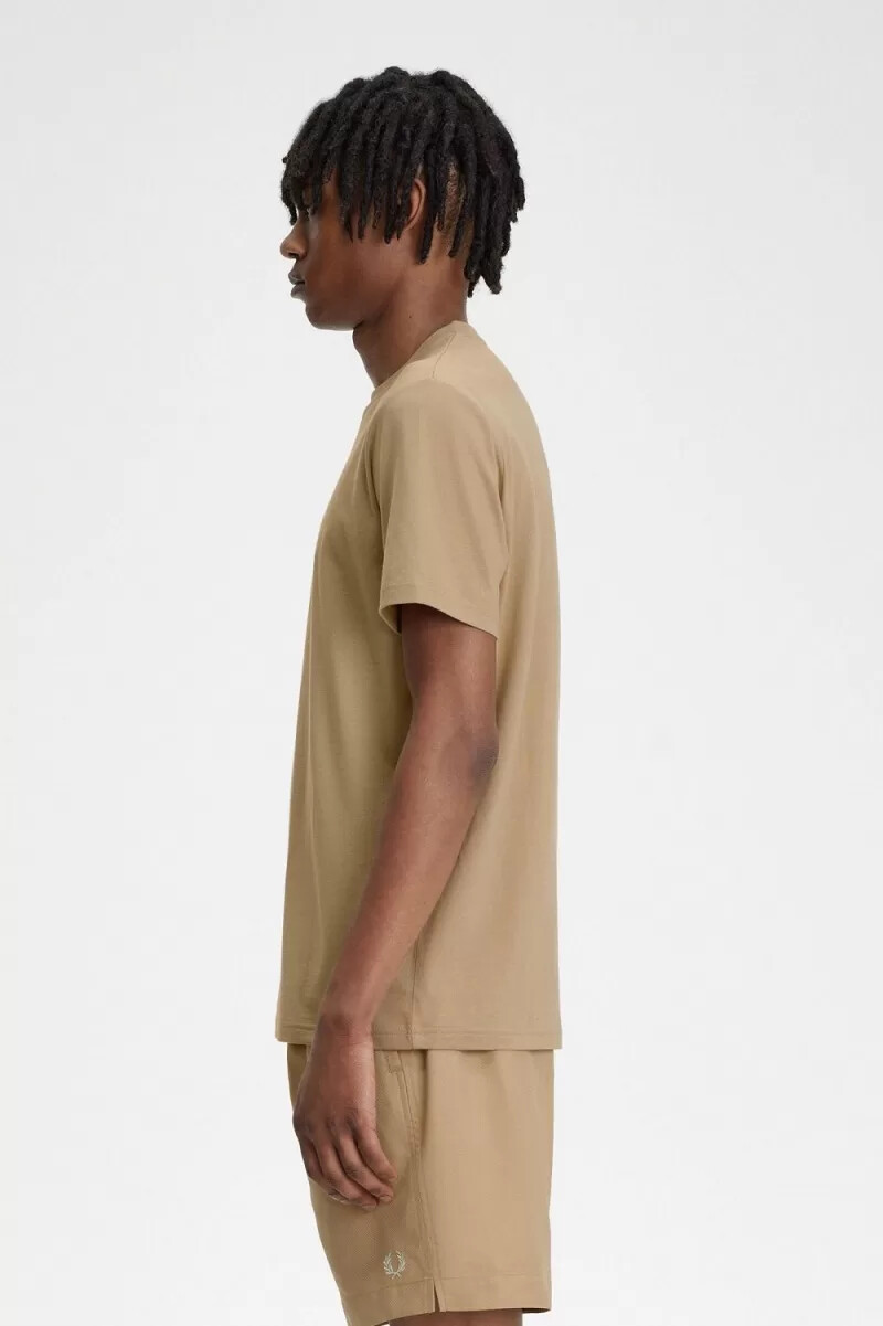 fred perry herren-t-shirt mit stickerei grün