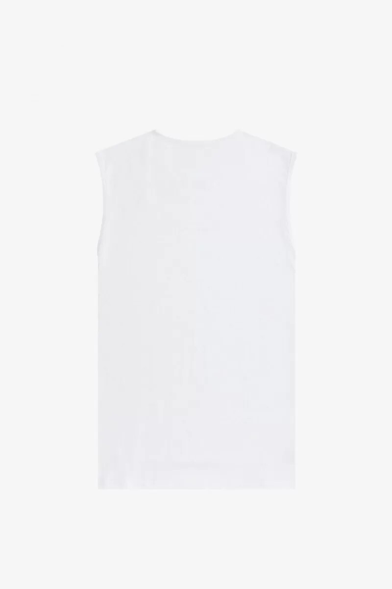 fred perry bedrucktes herren-t-shirt weiß