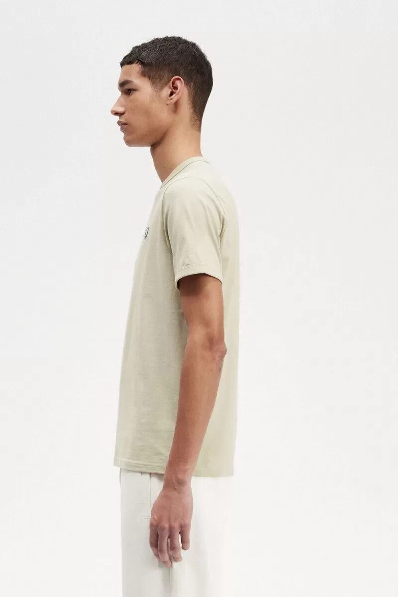 fred perry ringer herren-t-shirt hellmint