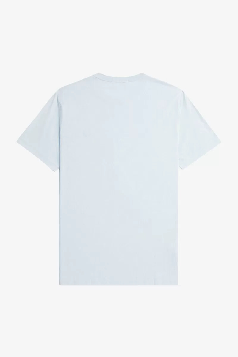 fred perry herren-t-shirt mit rundhalsausschnitt hellblau mitternachtsblau