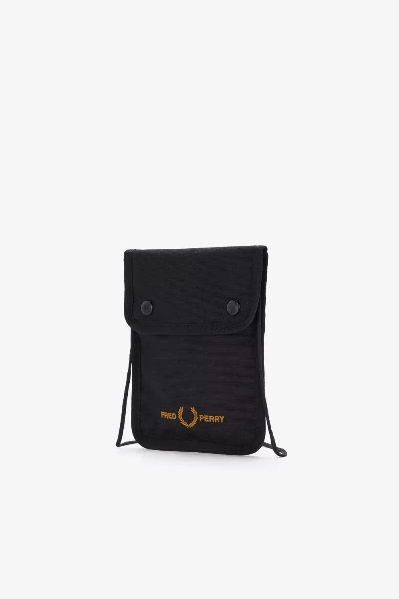 fred perry marken-herrentaschen schwarz