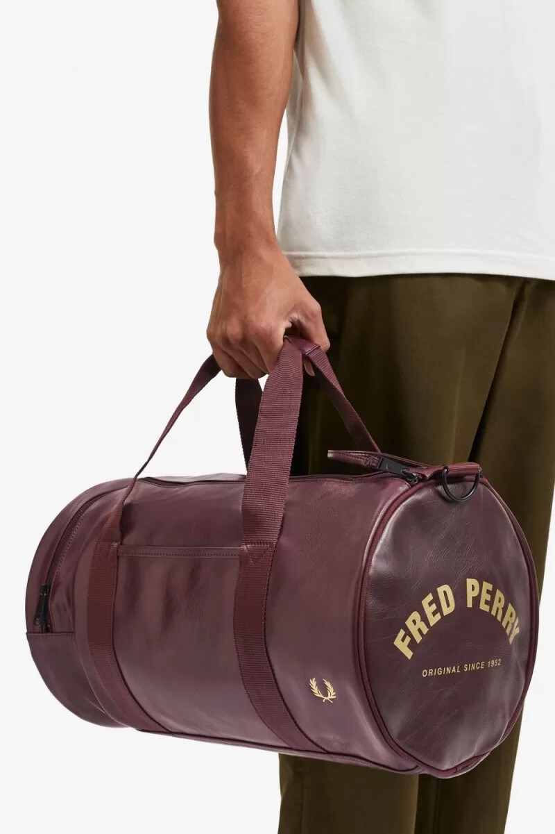fred perry tonal barrel herrentaschen braun