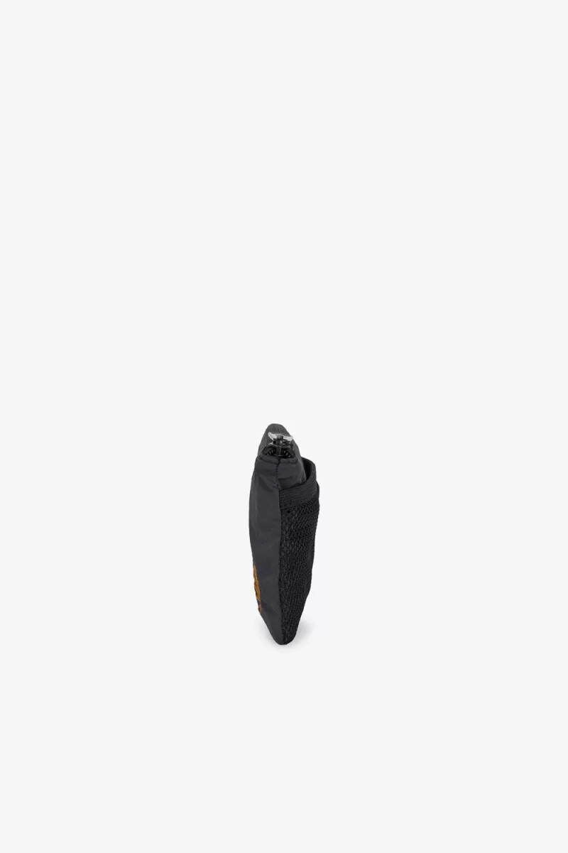 fred perry nylon-lanyard mit knitterverschluss für herrentaschen ankergrau