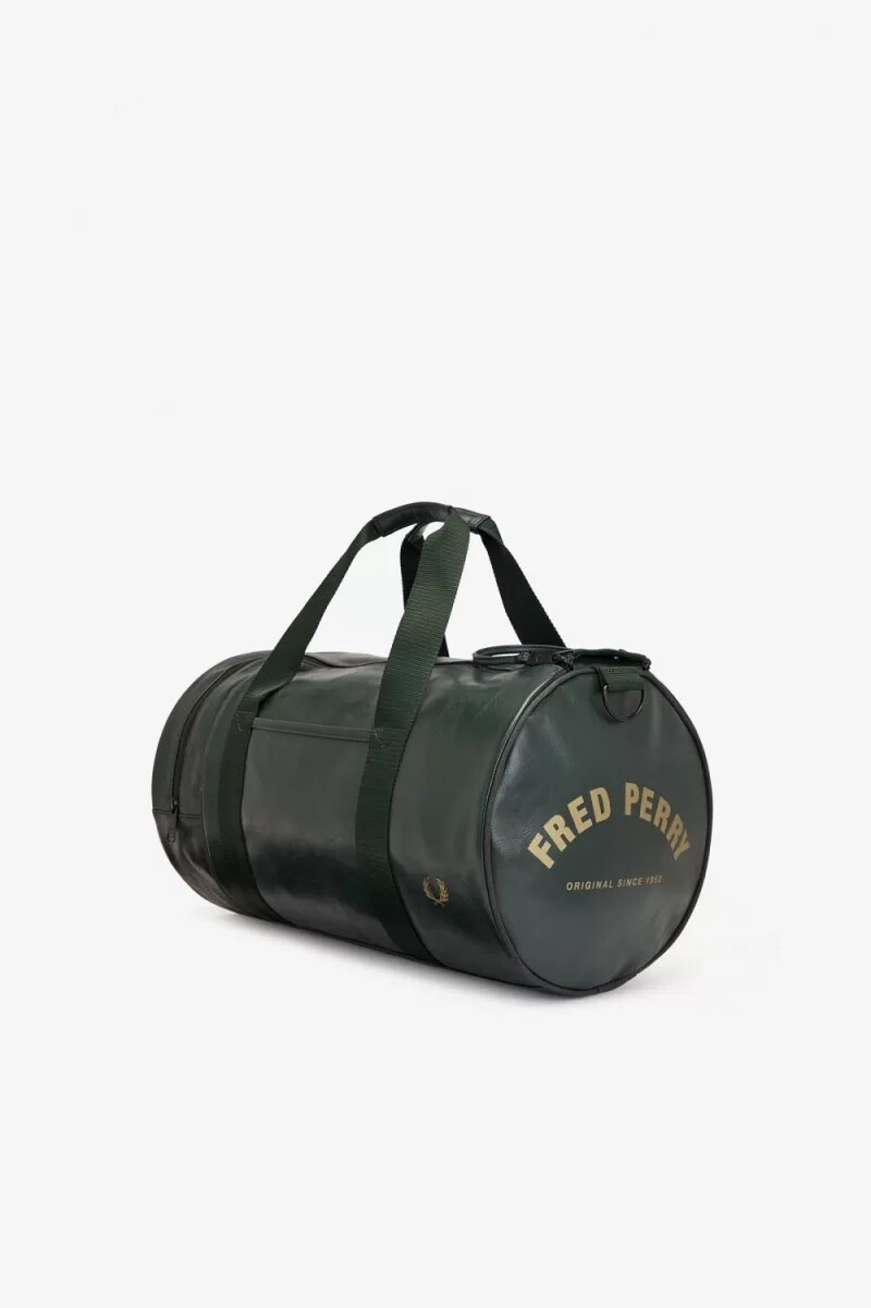 fred perry tonal barrel herrentaschen dunkelgrün