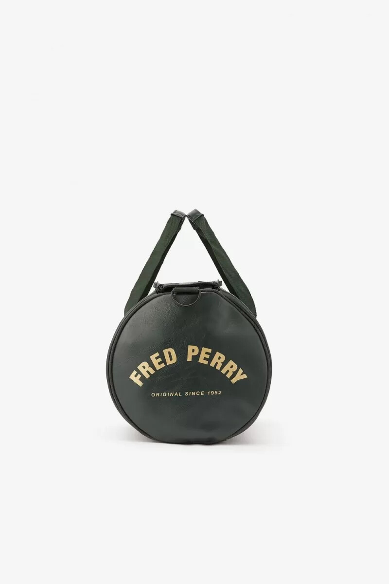 fred perry tonal barrel herrentaschen dunkelgrün