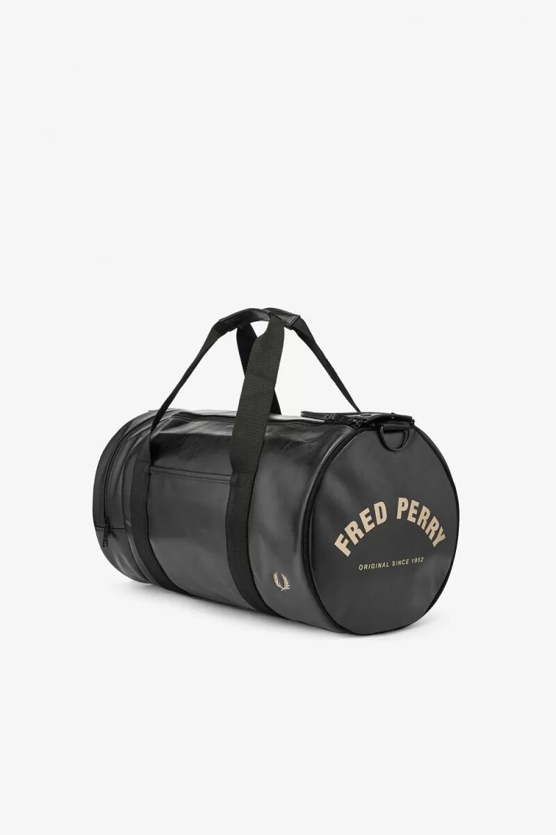fred perry tonale pu-taschen für herren schwarz