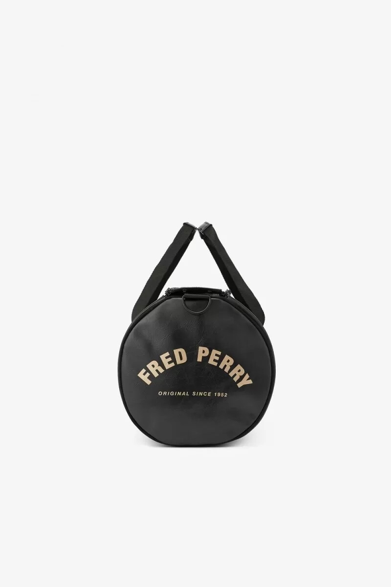 fred perry tonale pu-taschen für herren schwarz