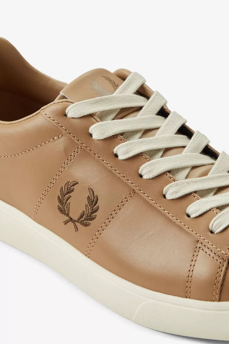 fred perry spencer herren-tennisschuhe grün braun