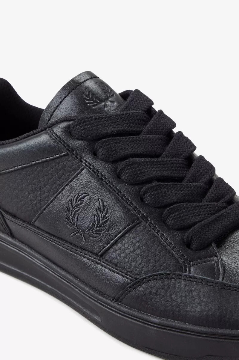 fred perry b440 herren-tennisschuhe schwarzanchorgrau