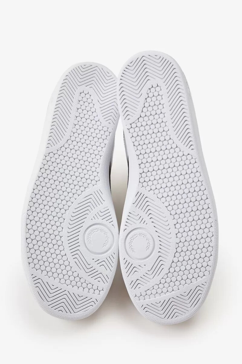 fred perry b721 herren-tennisschuhe weiß warmgrau