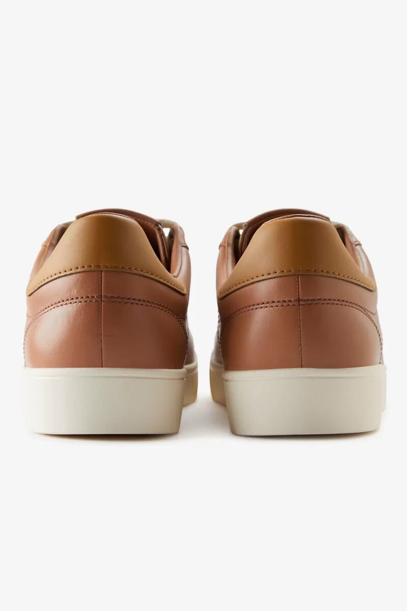 fred perry spencer herren-tennisschuhe dunkelbraundunkelbraun