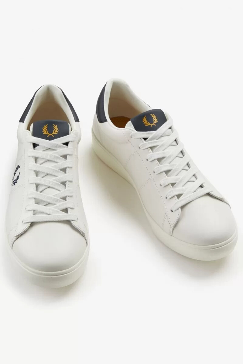 fred perry spencer herren-tennisschuhe elfenbein