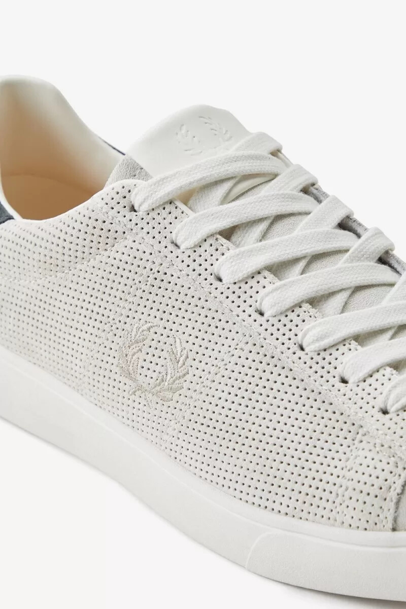 fred perry spencer herren-tennisschuhe schneeweiß haferflocken
