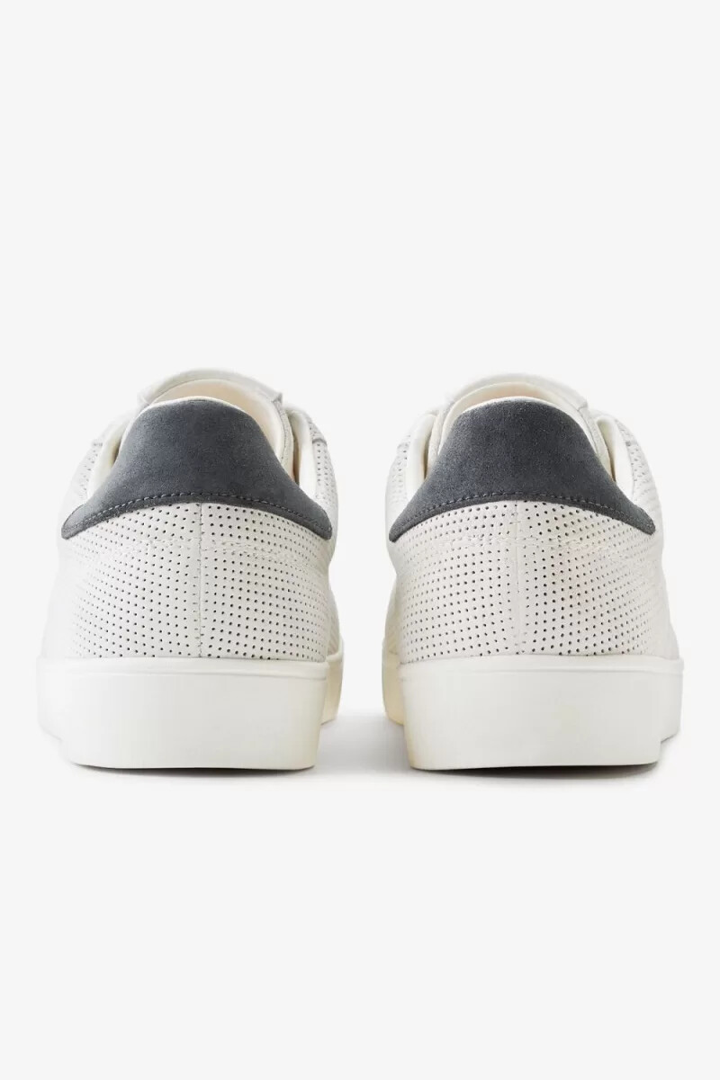 fred perry spencer herren-tennisschuhe schneeweiß haferflocken