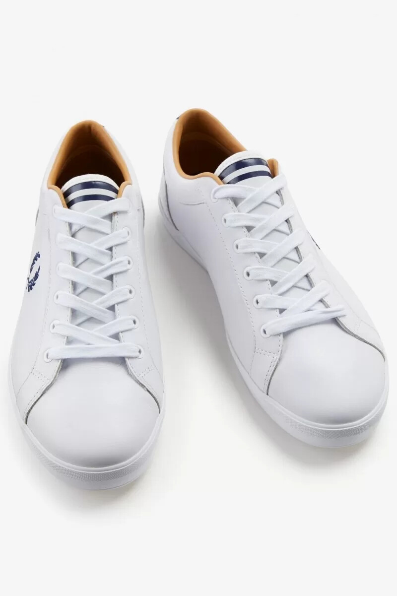 fred perry baseline herren-tennisschuhe weiß
