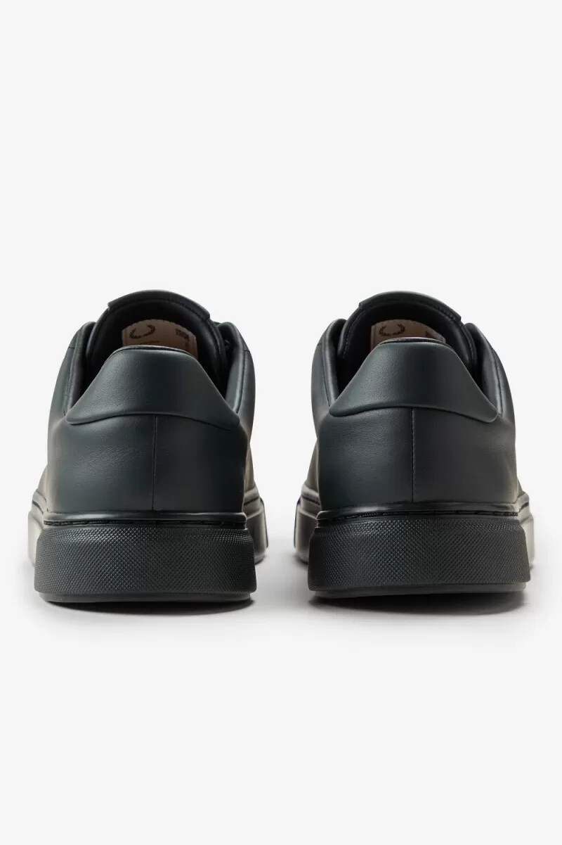 fred perry b71 herren-tennisschuhe nachtgrün gold