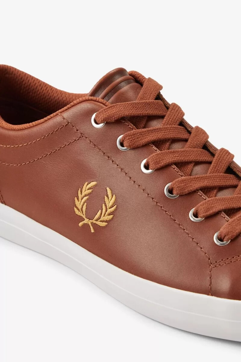 fred perry baseline herren-tennisschuhe hellbraun
