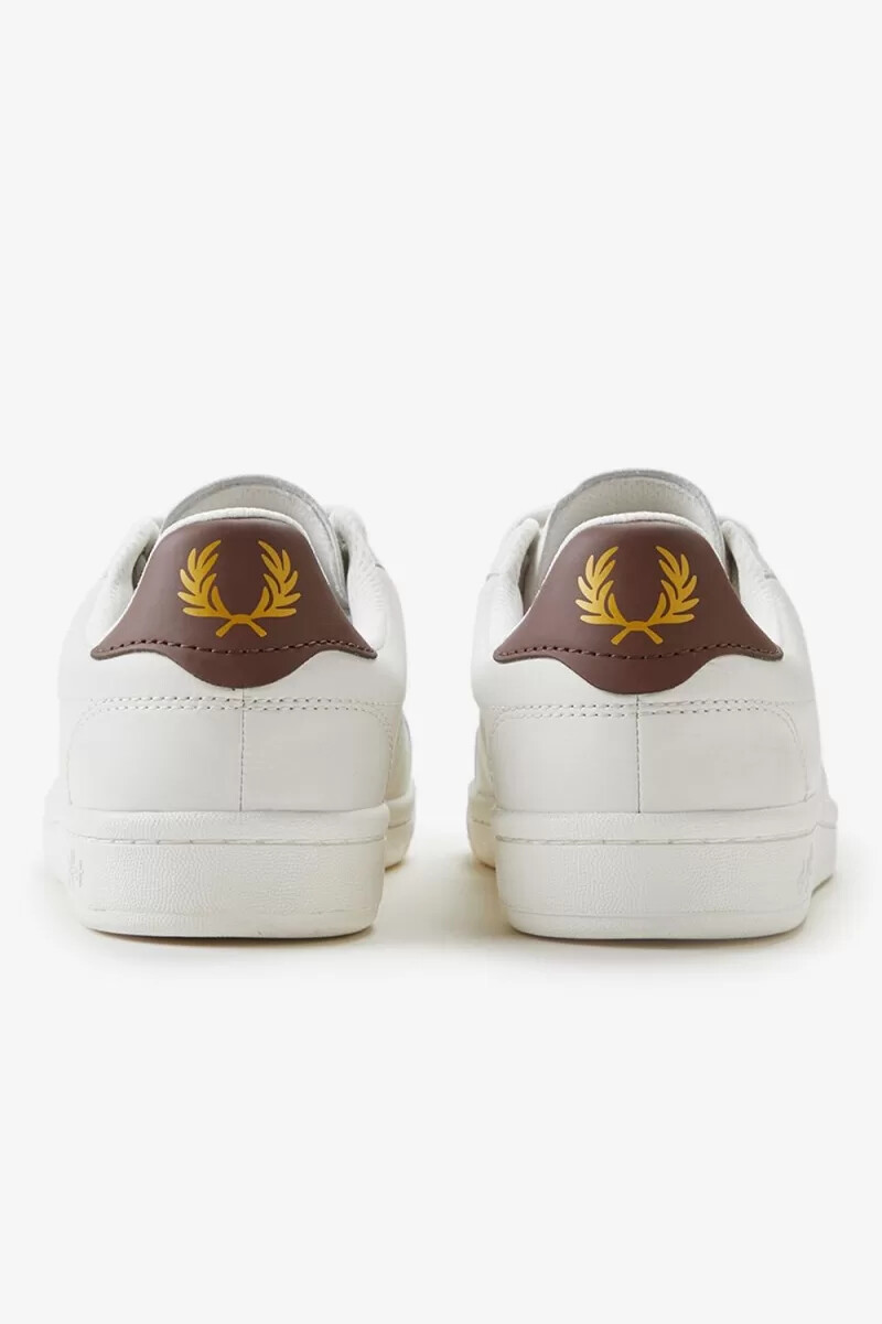 fred perry b721 herren-tennisschuhe elfenbein dunkelrot