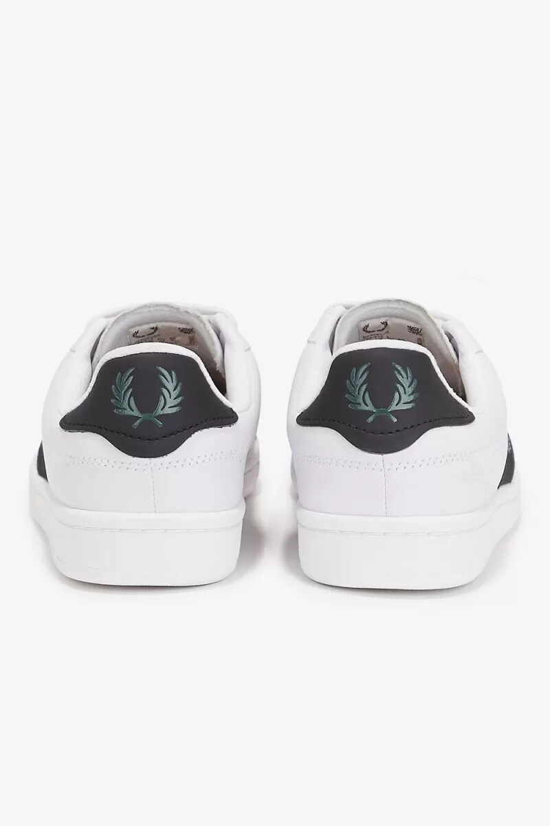 fred perry b721 herren-tennisschuhe weiß petrolblau