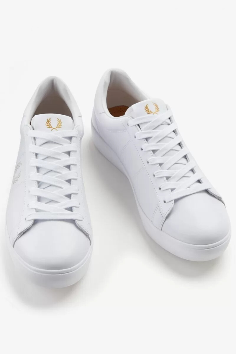 fred perry spencer herren-tennisschuhe weiß