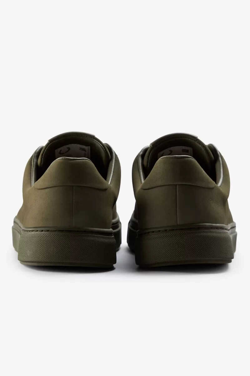 fred perry b71 herren-tennisschuhe uniform grüngold