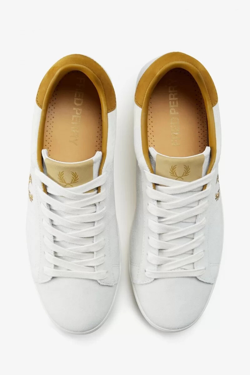 fred perry spencer herren-tennisschuhe weiß