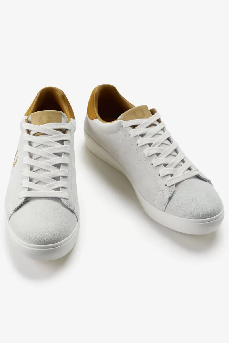 fred perry spencer herren-tennisschuhe weiß