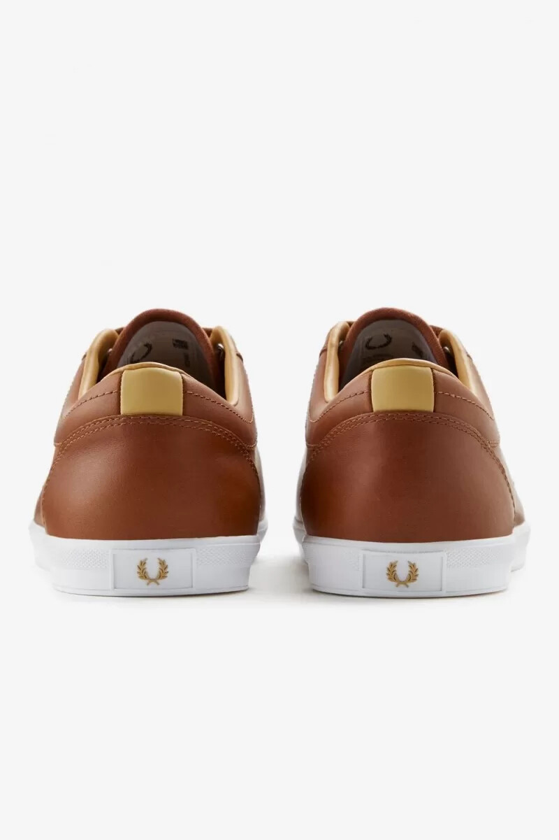 fred perry baseline herren-tennisschuhe hellbraun